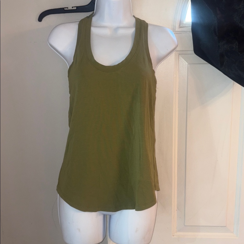 Lululemon Olive Green Racerback Tank Top